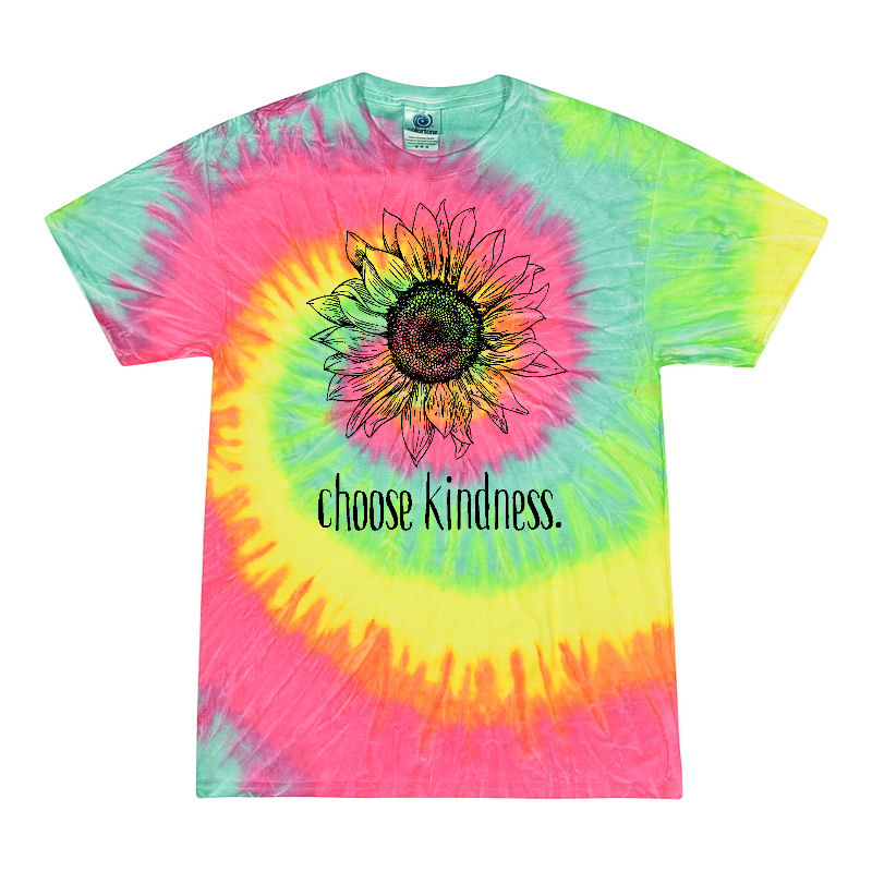 Choose Kind Yates Tie Dye Tee, Nite Owl Marketing