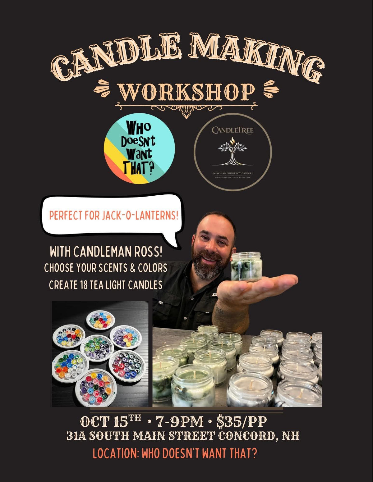 CANDLE MAKING WITH ROSS FROM CANDLE TREE