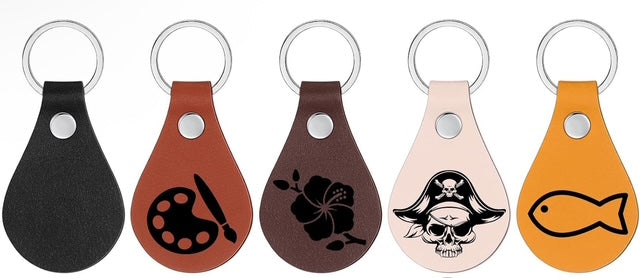 Personalized Leather Keychains (5 Colors)